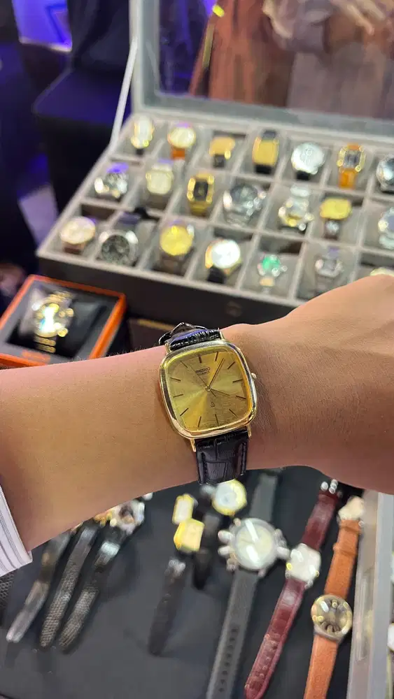 Seiko Tank Linen Dial 1982 (pasaran 2juta+) NEGOIN AJA.