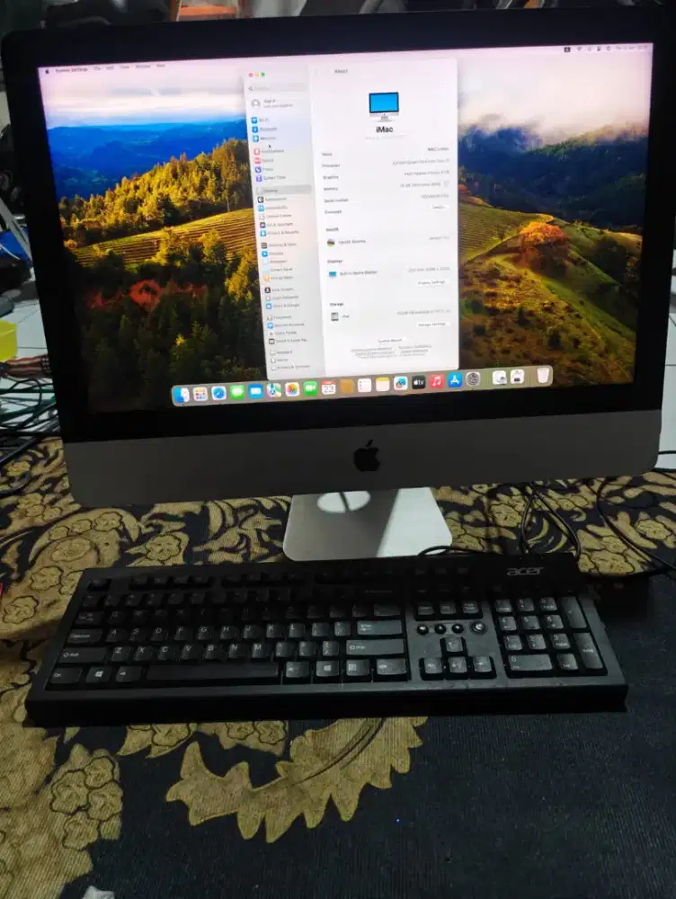 iMac 2017 21inch 4k i5 16/128+500 GB Dual VGA Murah