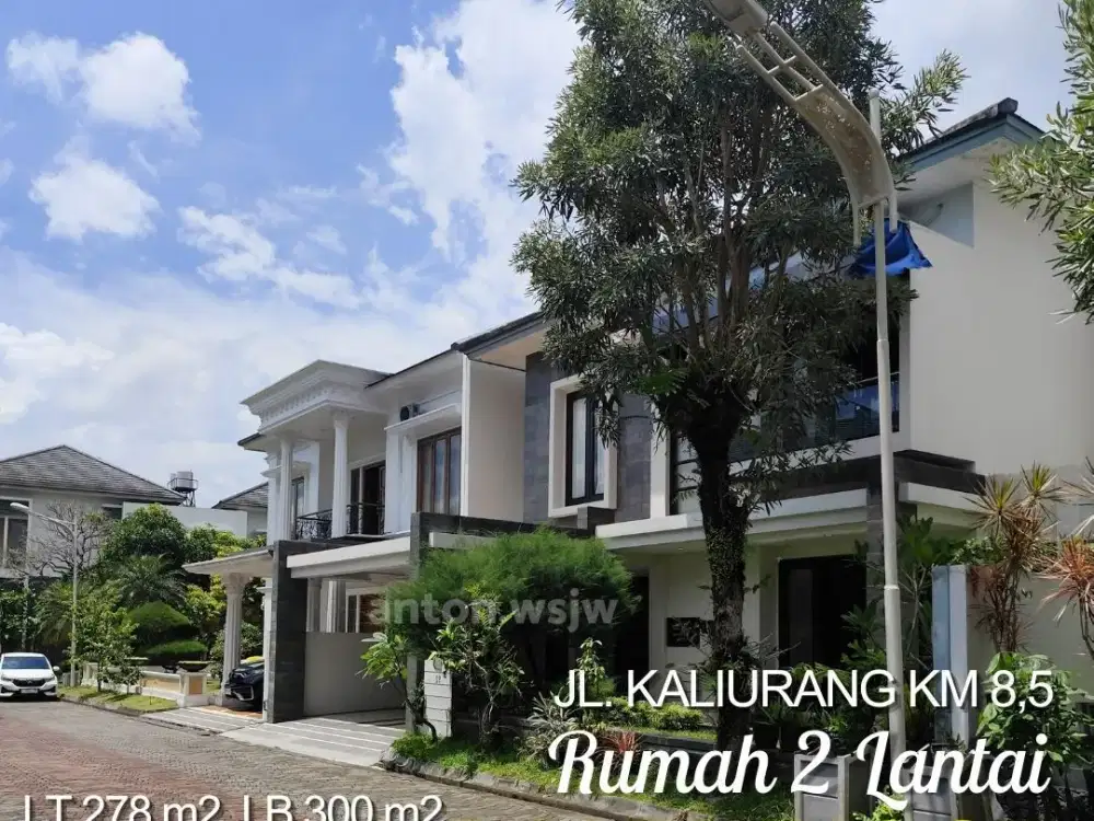 Rumah 2 Lantai Jogja Bale Hinggil Tepi Jl Kaliurang Km 8.5 Lt 278 m2 5 KTidur