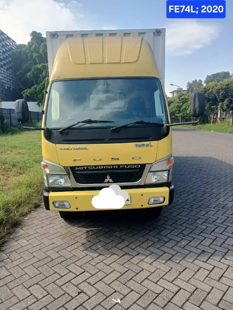 Truk Mitsubishi Canter 6roda 125PS Long Chasis Box besi tahun 2020