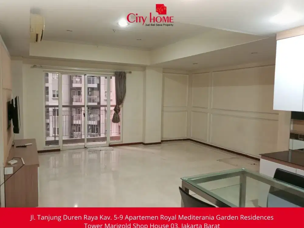 Dijual Apartemen 3+1 BR Semi Furnished di Royal Mediterania Garden at Podomoro City