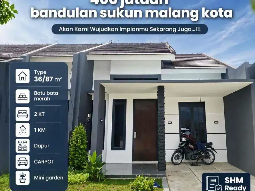 Rumah Minimalis Bandulan Sukun Malang