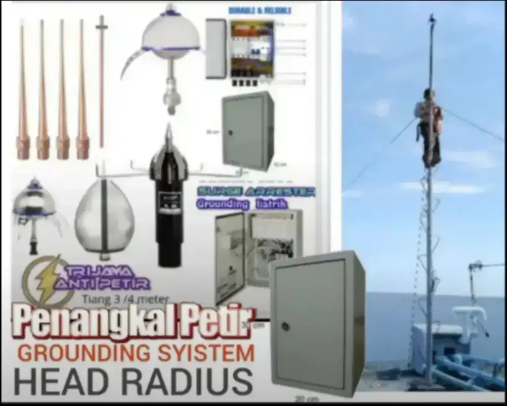 Ahli jasa pasang anti penangkal petir dan grounding mesin