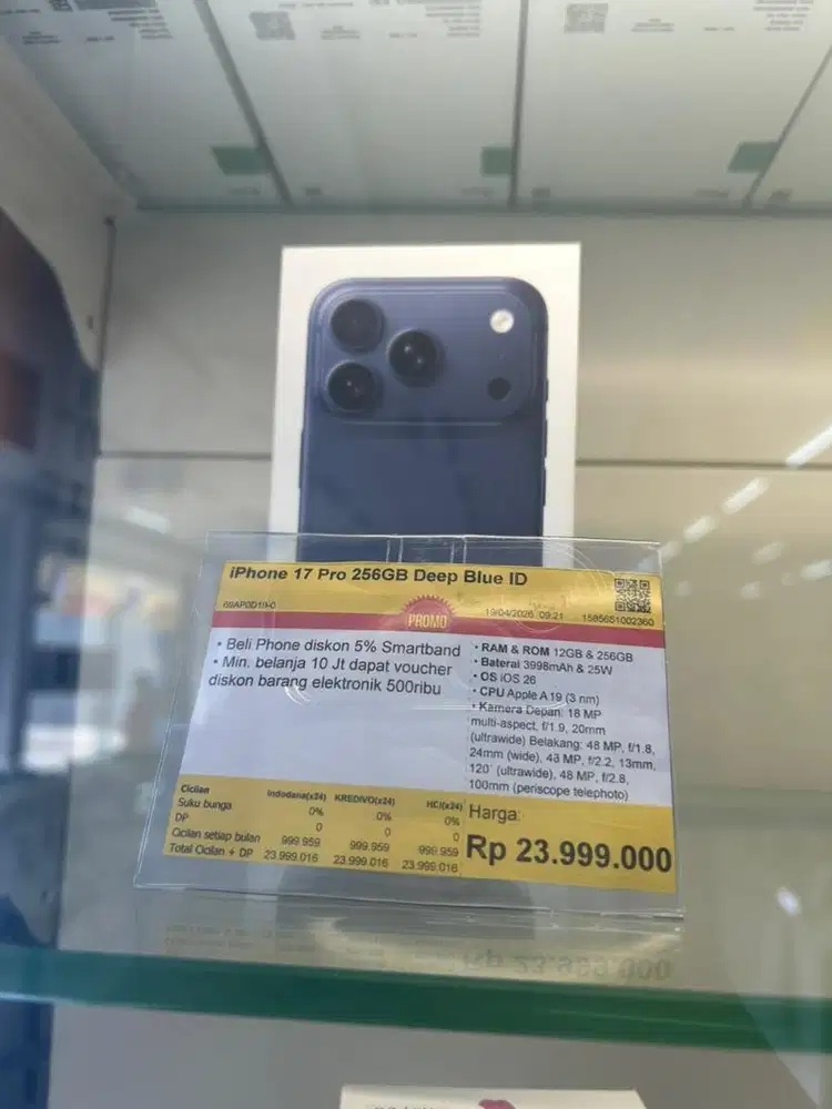 Spaylatter Dp 0 admin 0 Iphone 17pro 256Gb bisa kredit di toko