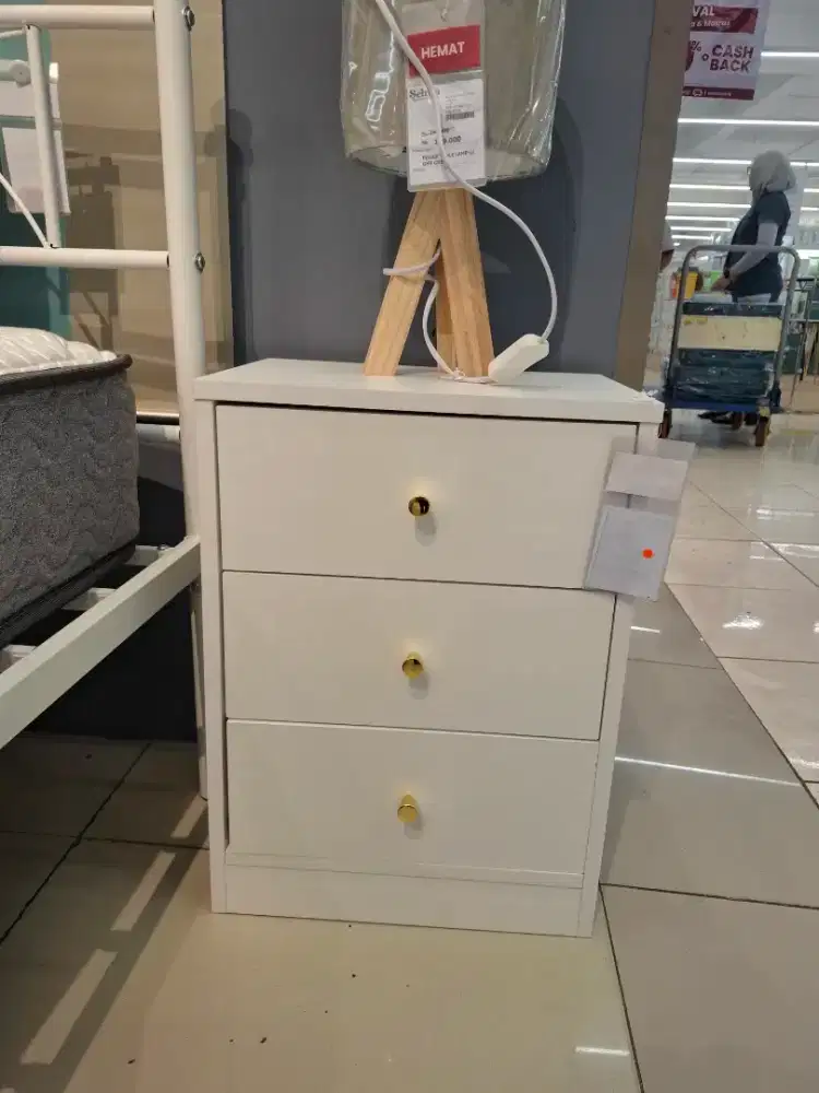 NAKAS DRAWER MINIMALIS PUTIH