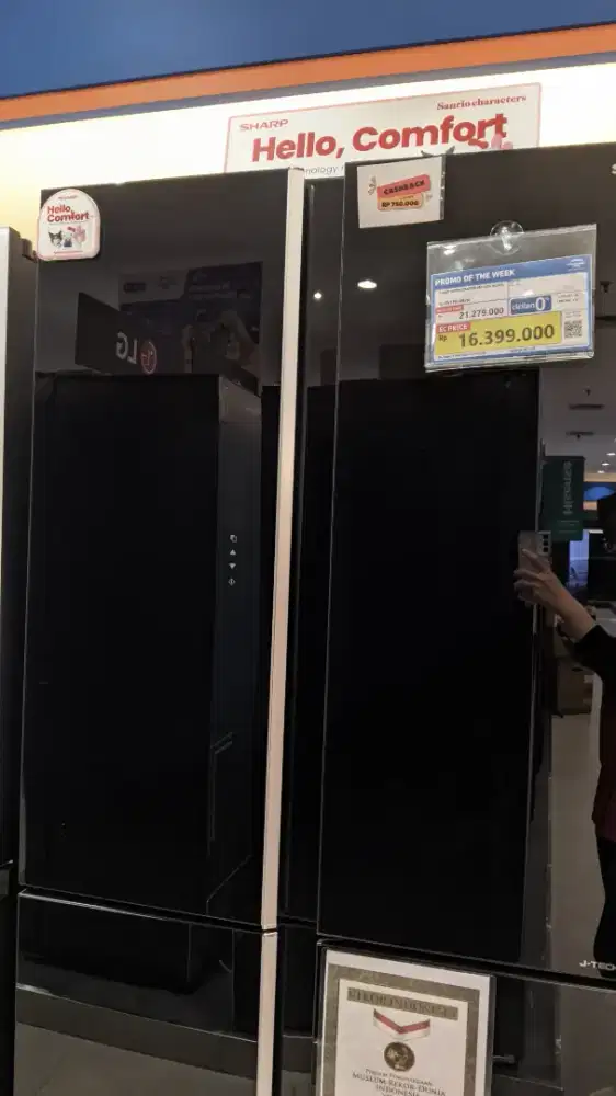 SHARP REFRIGERATOR SBS 639L BLACK