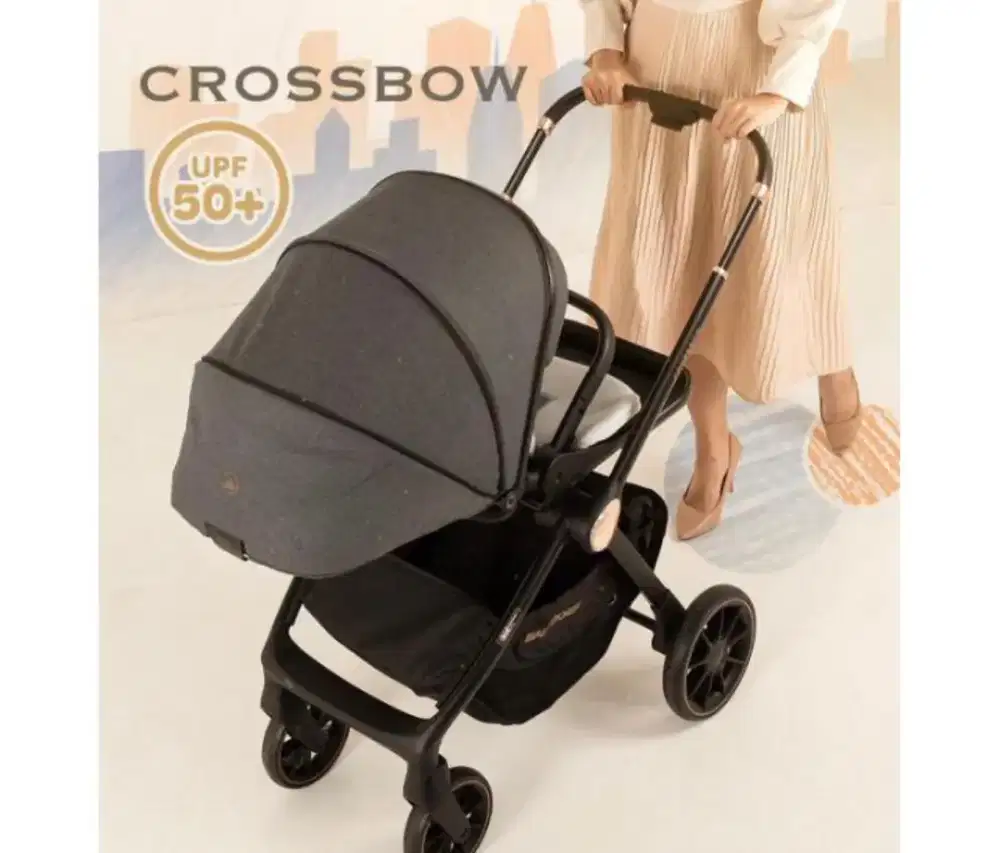 Stroller Babydoes Crossbow Ringan & Praktis Like New