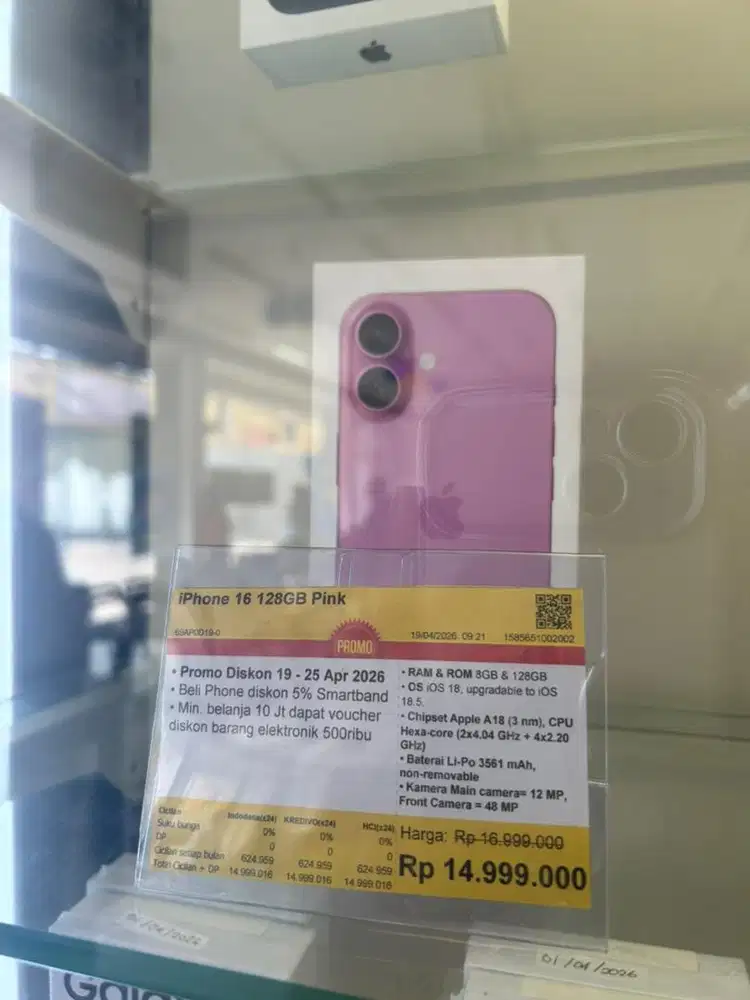 Erablue kredit Di Spaylatter Dp 0 Admin 0 Iphone 16 128Gb kredit