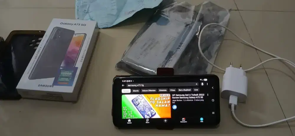 SAMSUNG A73 5G 8/256 Semua Part BARU Ganti di Samung Service Centre.