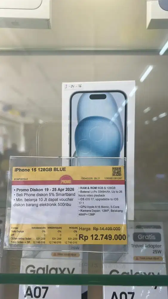 Erablue kredit Di Spaylatter Dp 0 Admin 0 Iphone 15 128Gb