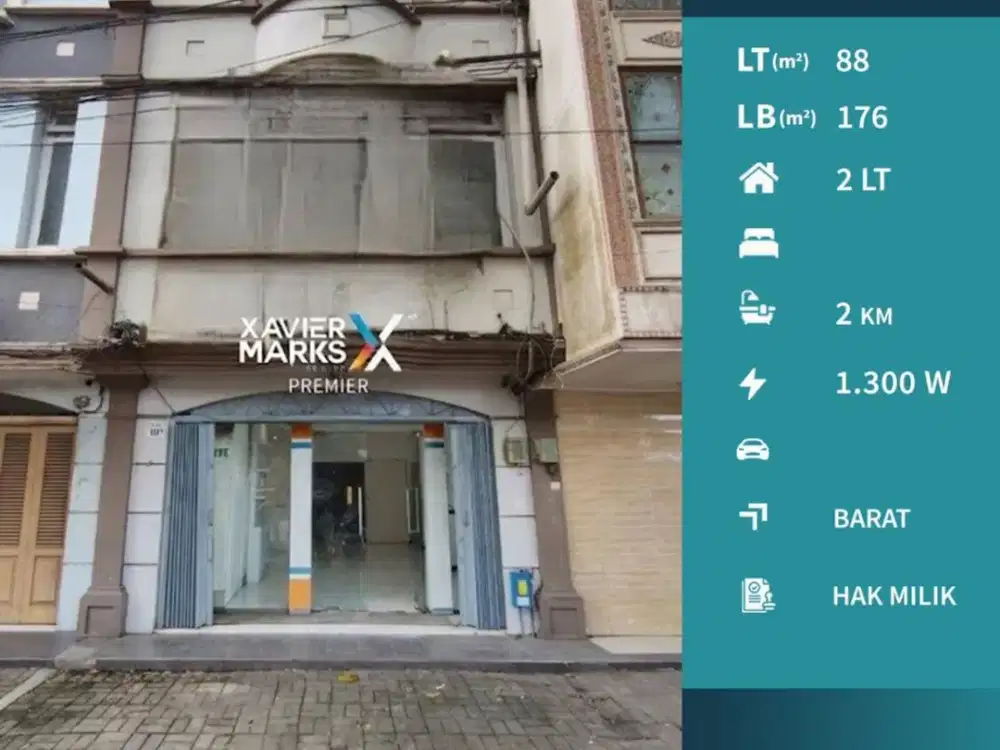 Dijual/Disewakan Ruko 2 Lantai Mainroad di Jl Ahmad Yani Malang