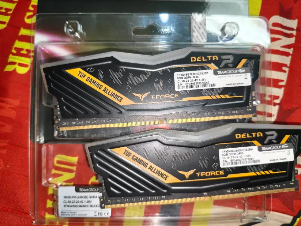 Ram Team Elit Tuf Gaming 8gbx2 3600mhz