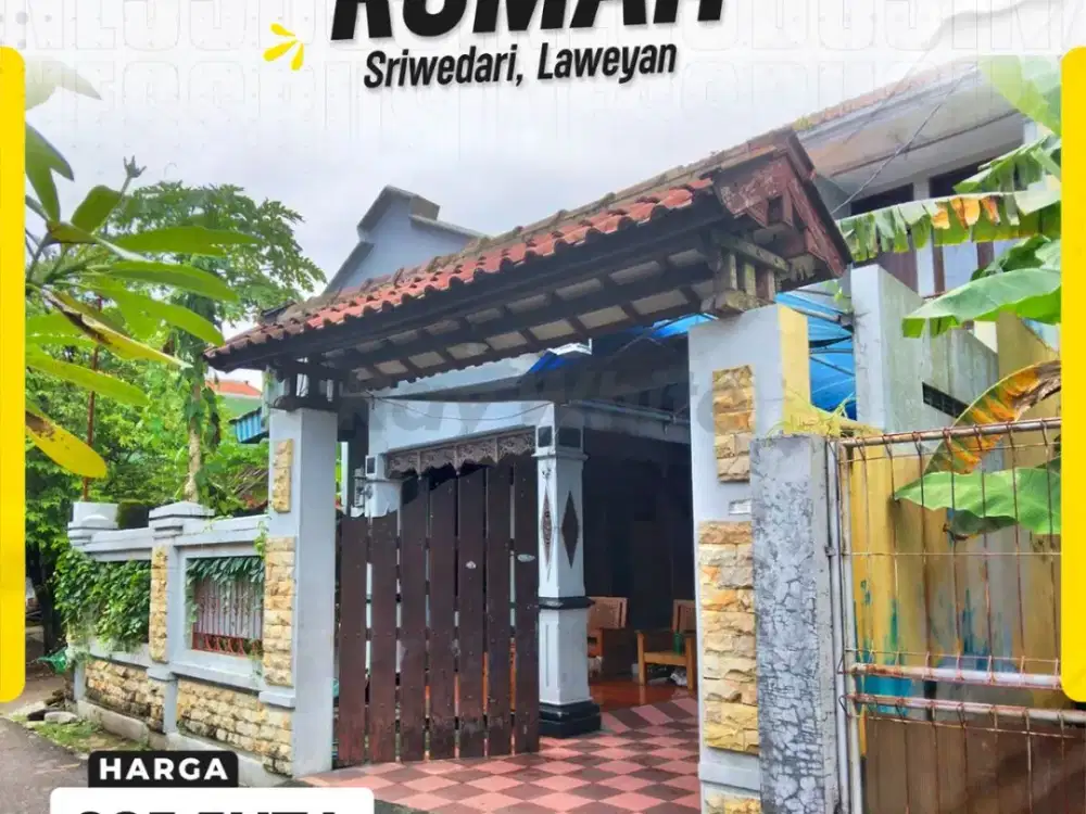 Di Jual Rumah di Sriwedari, Laweyan, Surakarta