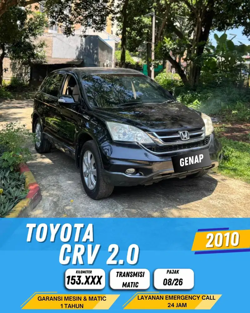 HONDA CRV 2.0 2010 AT MATIC / GENAP
