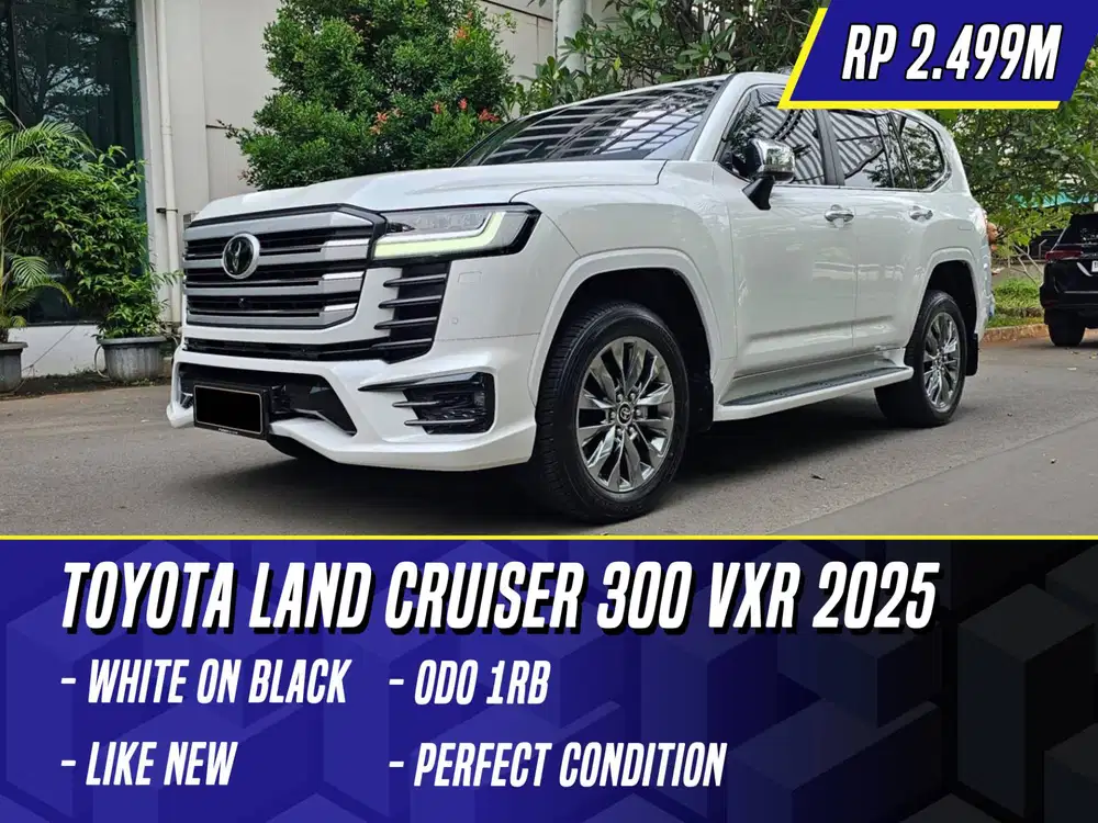 Toyota Land Cruiser 300 VXR 2025 White on Black Putih LC LC300 300VXR