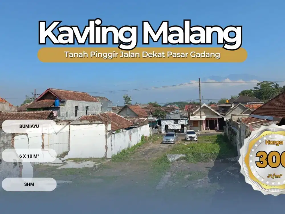 Tanah Malang Poros Jalan Siap Bangun Cocok buat Usaha