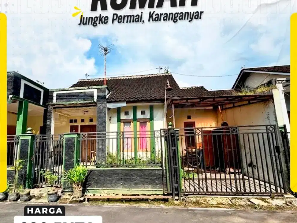Di Jual Rumah di Jungke Permai, Karanganyar