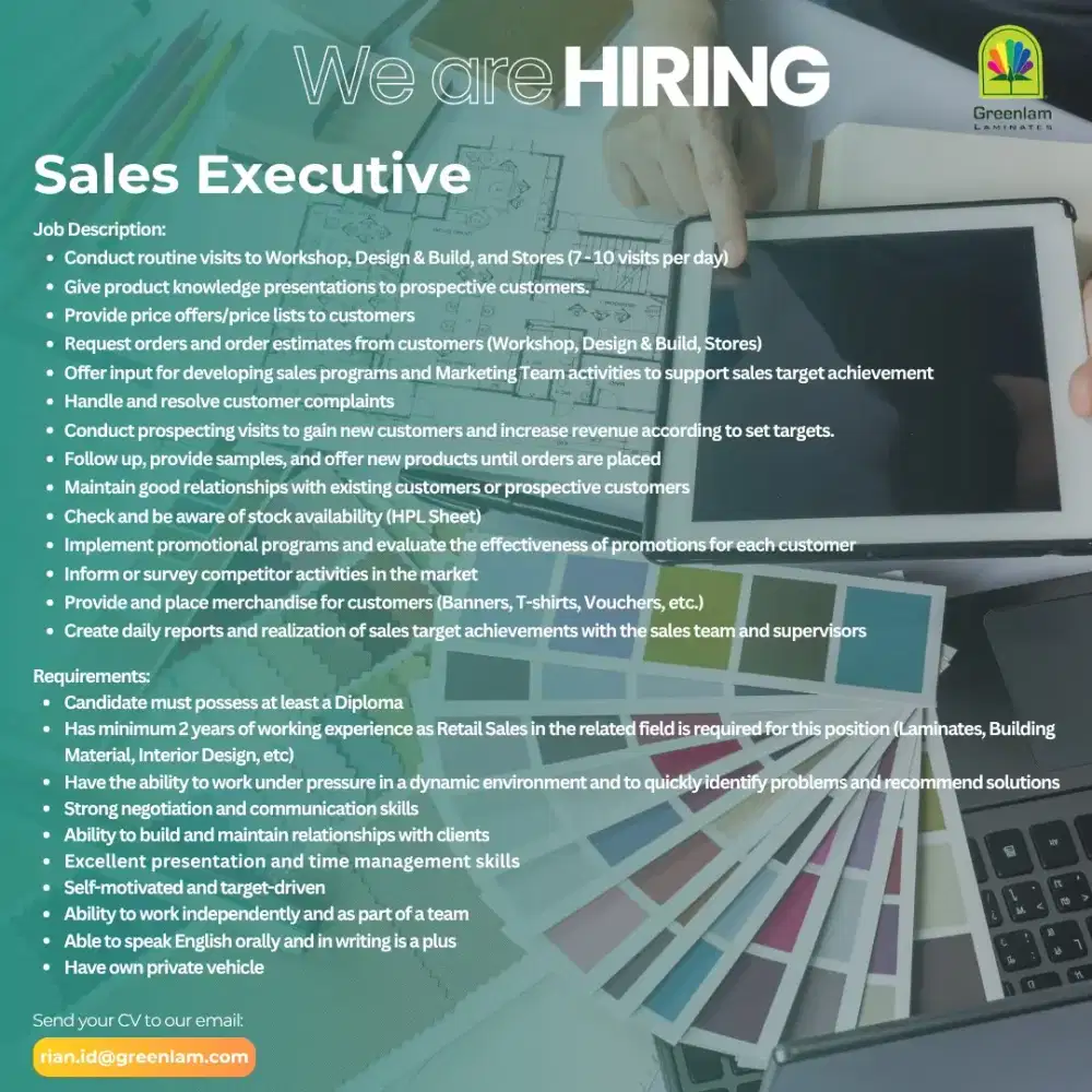 Sales Executive - Building Material