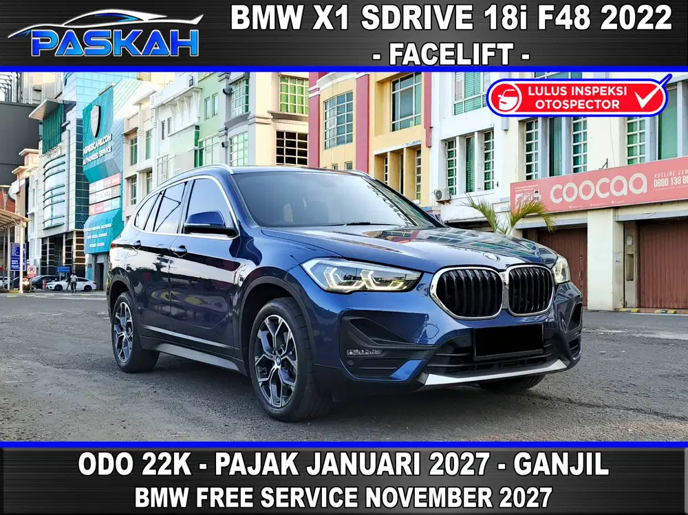 BMW X1 Sdrive 18i F48 2022 BMW X1 2022 Bunga=4% Odo=22k Pajak=2027