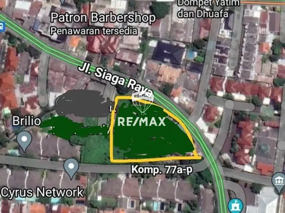 DIJUAL TANAH KOMERSIAL DI DAERAH SIAGA RAYA PAJETAN BARAT JAKARTA SELATAN