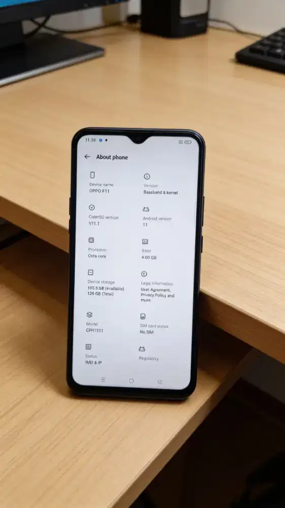 Oppo f11 ram 4/128 hp tida pernah servis lcd ori