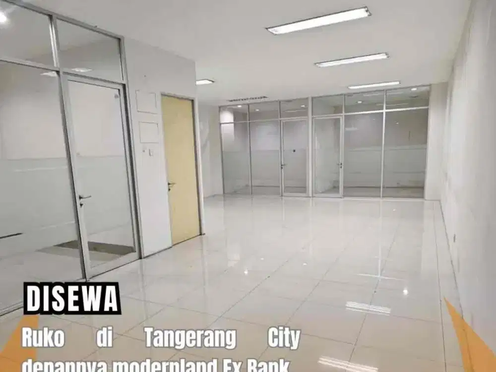 DISEWA Ruko 4 Lantai di TangCity depannya modernland Ex Bank