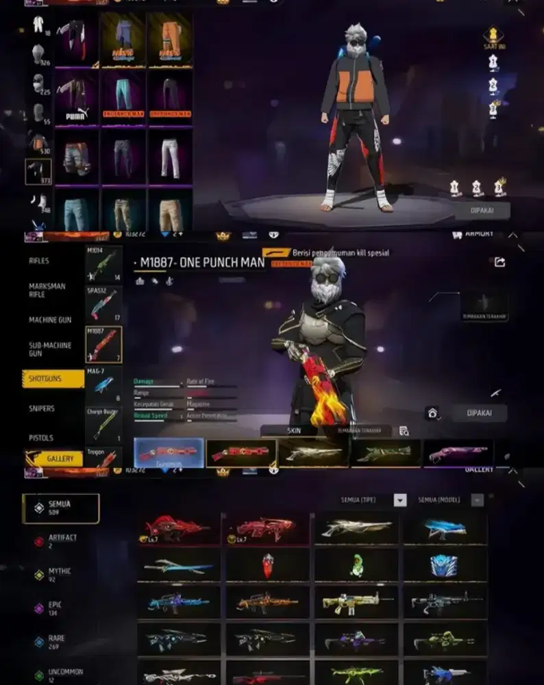 Jual akun free fire Sultan akun free fire