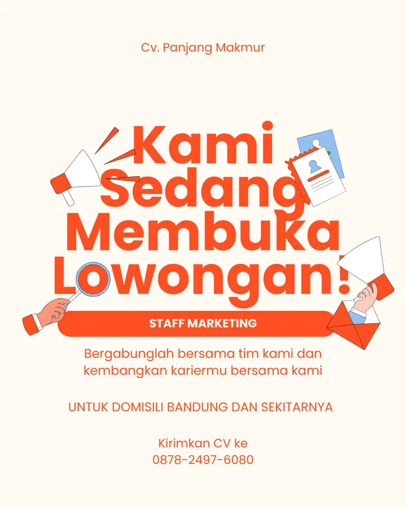 LOWONGAN PEKERJAAN STAFF GUDANG DAN DRIVER