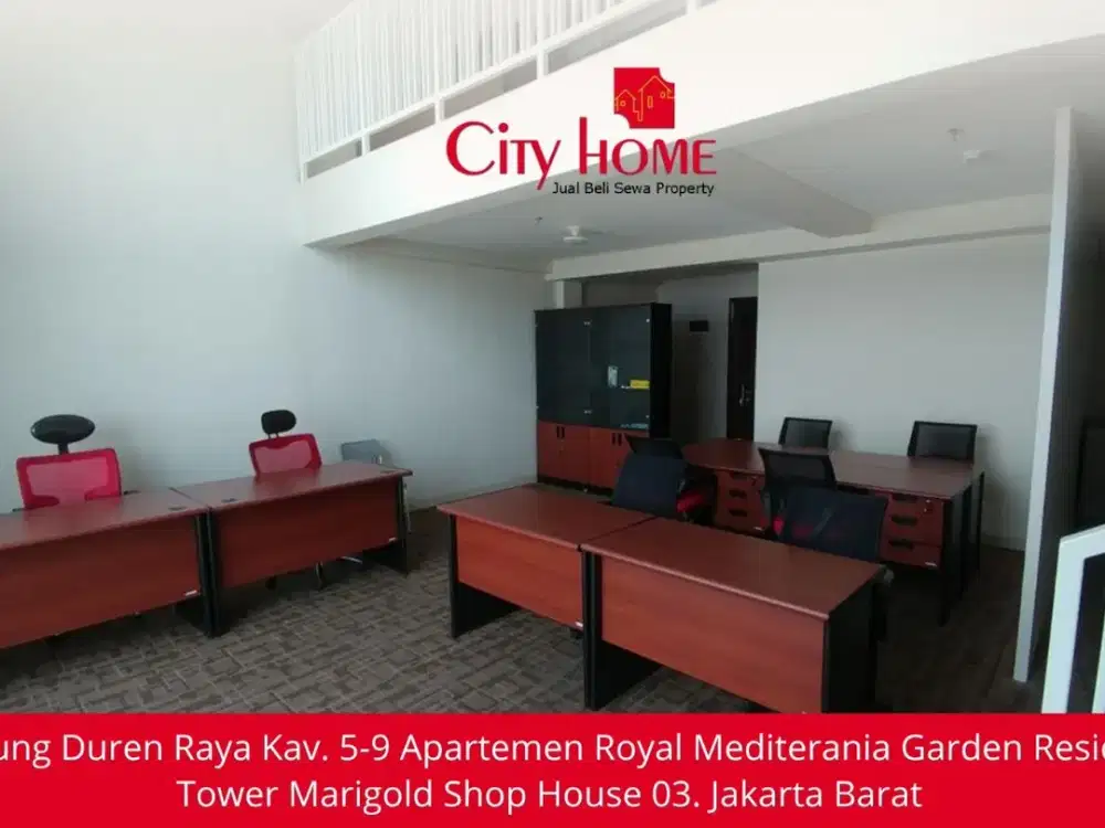 Jual Office Soho Podomoro City (Neo Soho) Jakarta Barat - Type Ebony Furnished Luas 115,62m2/123,84 m2