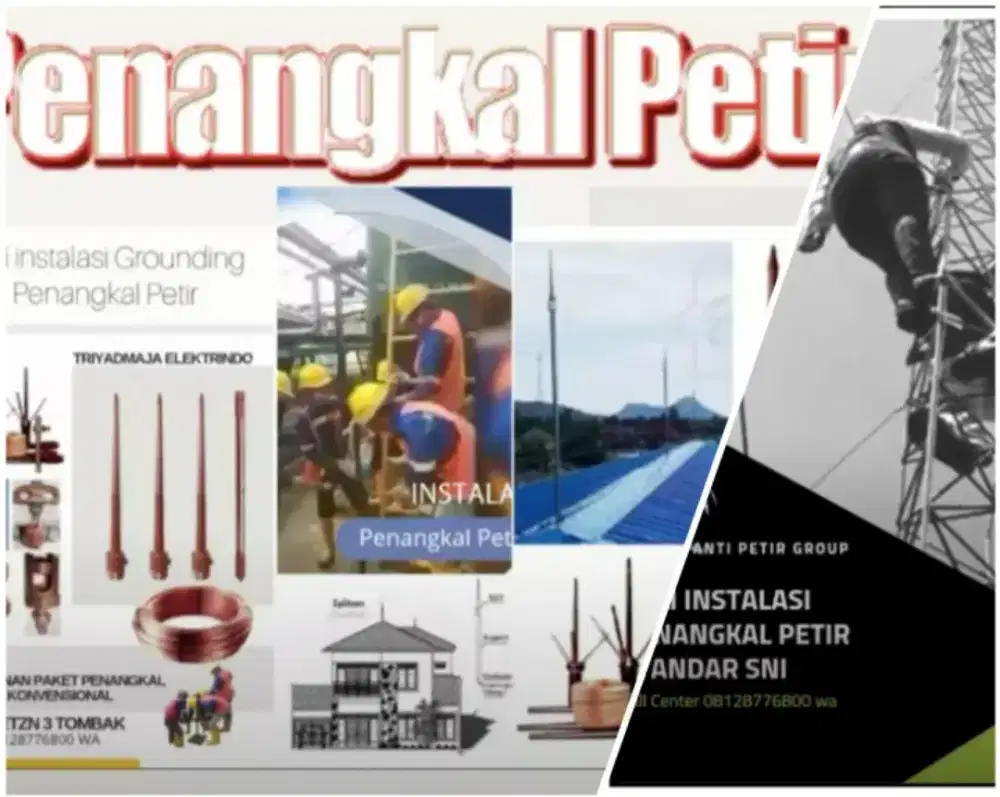 Ahli jasa pasang anti penangkal petir dan grounding