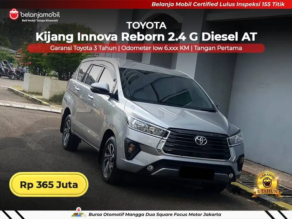 [ LOW KM 6RB ] Toyota Kijang Innova Reborn 2.4 G Diesel AT 2025/2026