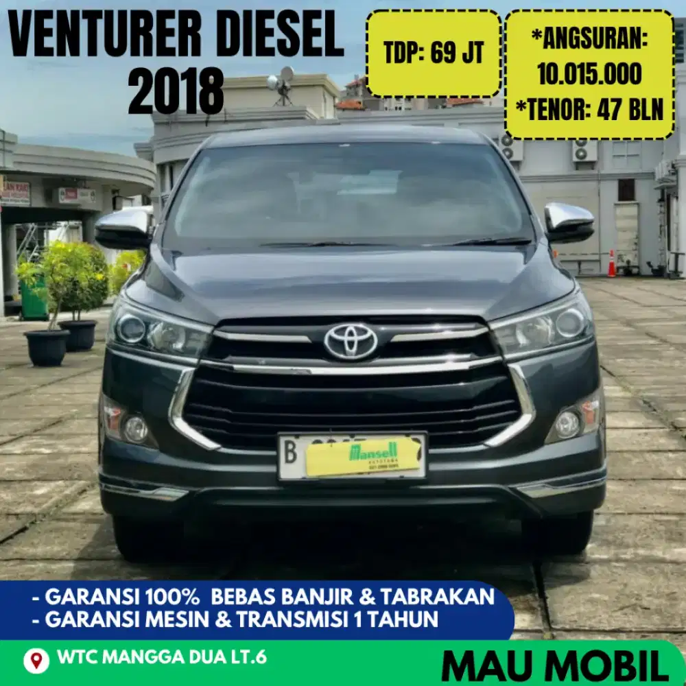KM 50rb, Venturer Diesel At 2019/2018 Abu Metalik