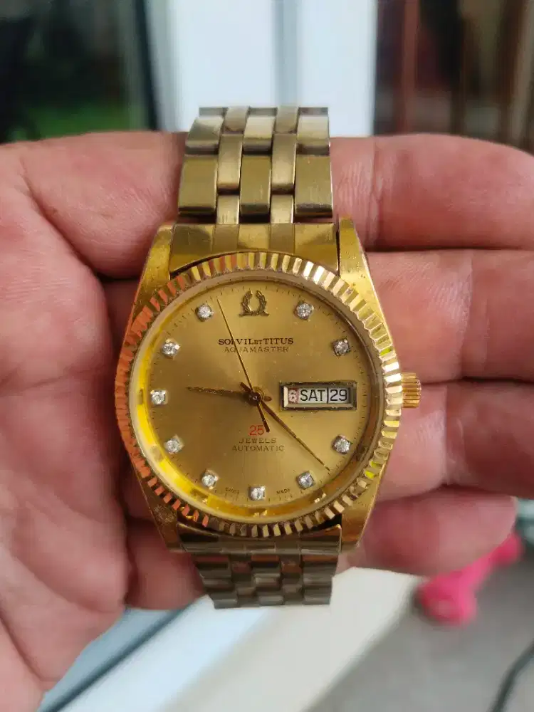 Jam Solvil et Titus Swiss Gold Dial Vintage