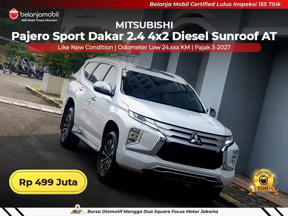 [ LOW KM 24RB ] Mitsubishi Pajero Sport Dakar 2.4 Sunroof 2023/2024