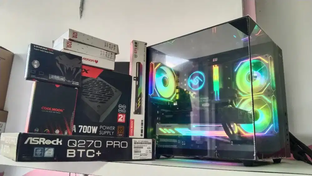 PC gaming Intel core i7 7700K siap pakai