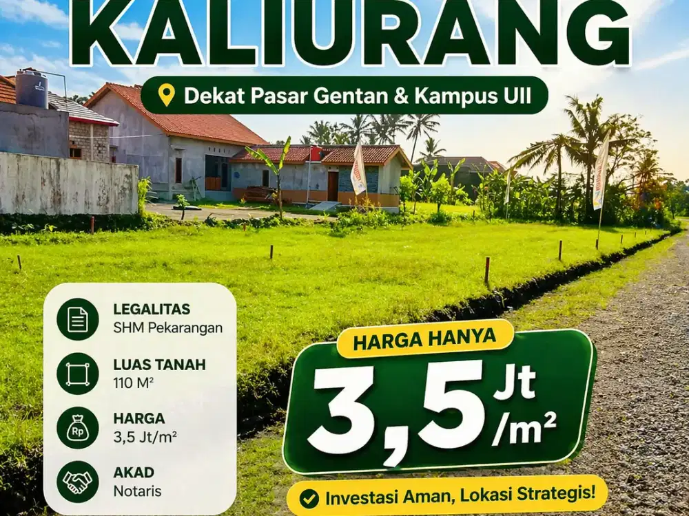Tanah kaliurang km 10 dekat superindo &  kampus UII