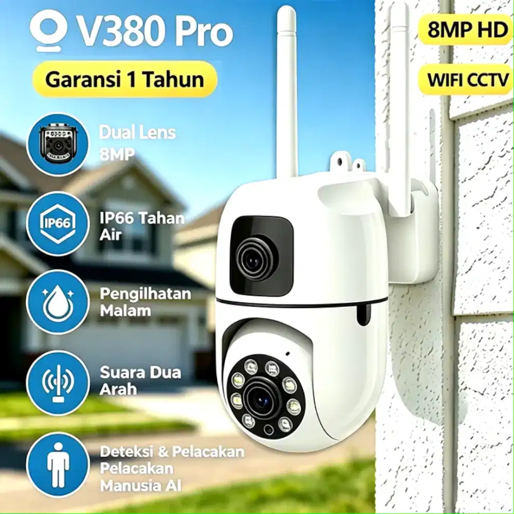 cctv wireless 2 lensa