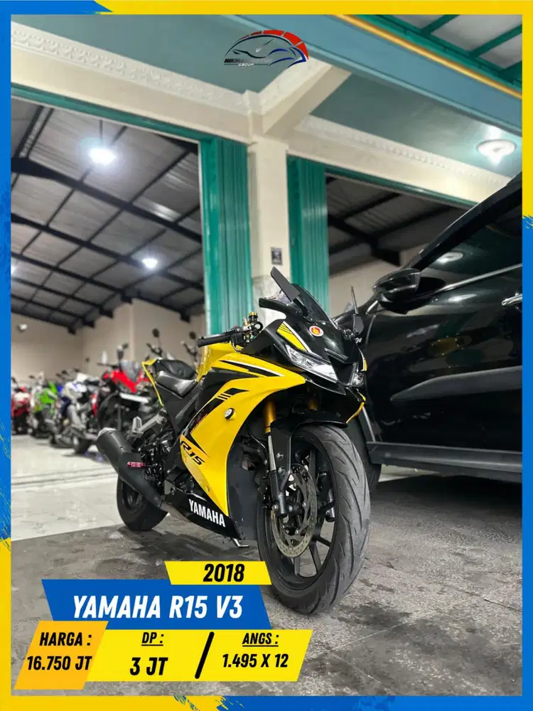 YAMAHA R15 V3 2018 BEKAS RASA BARU BOSSKU HIKMAH MOTOR KEPUH MALANG