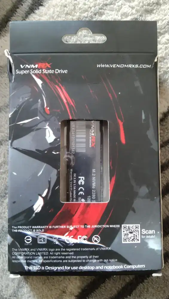 SSD nvme 128GB venom RX