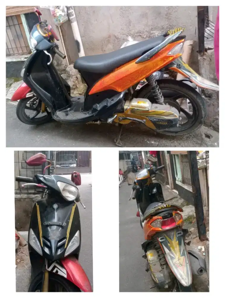 Mio sporty 2008 ss komplit plus faktur pajak dan FC KTP,pajak off,