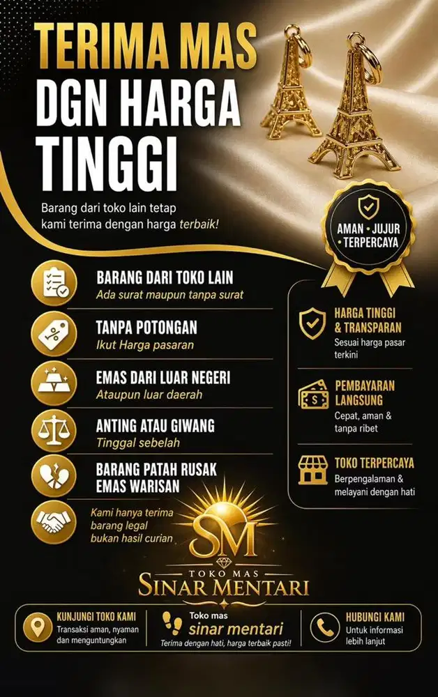 terima jual beli emas dengan harga tinggi