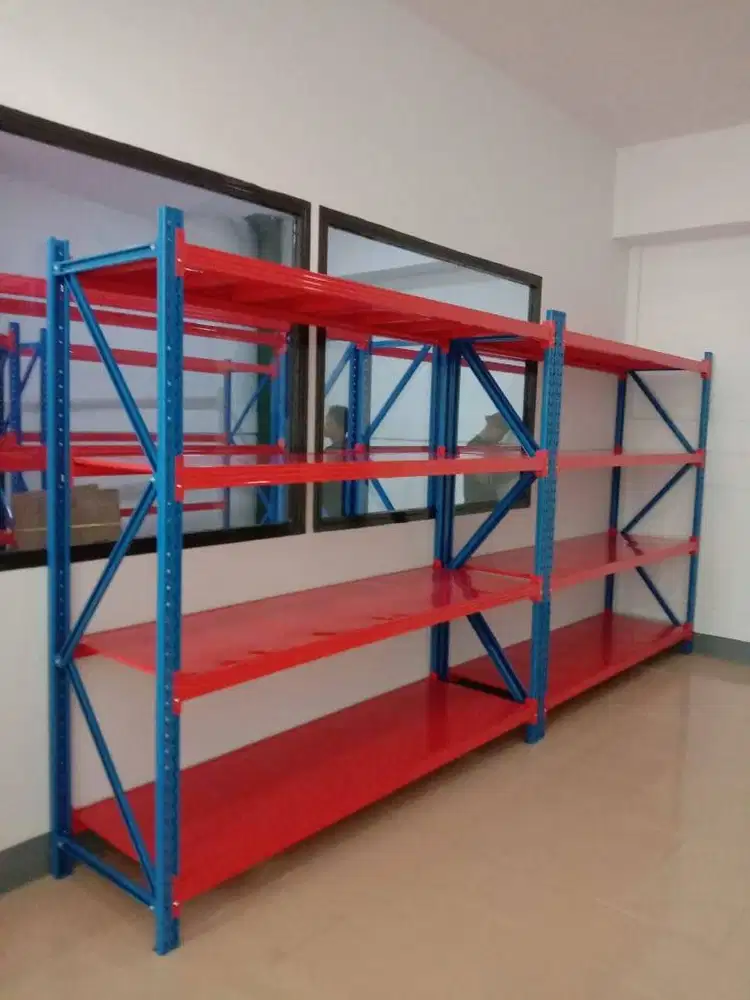 Rak Gudang Besi Baja Light Duty Tahan Beban 250 Kg Perambalan