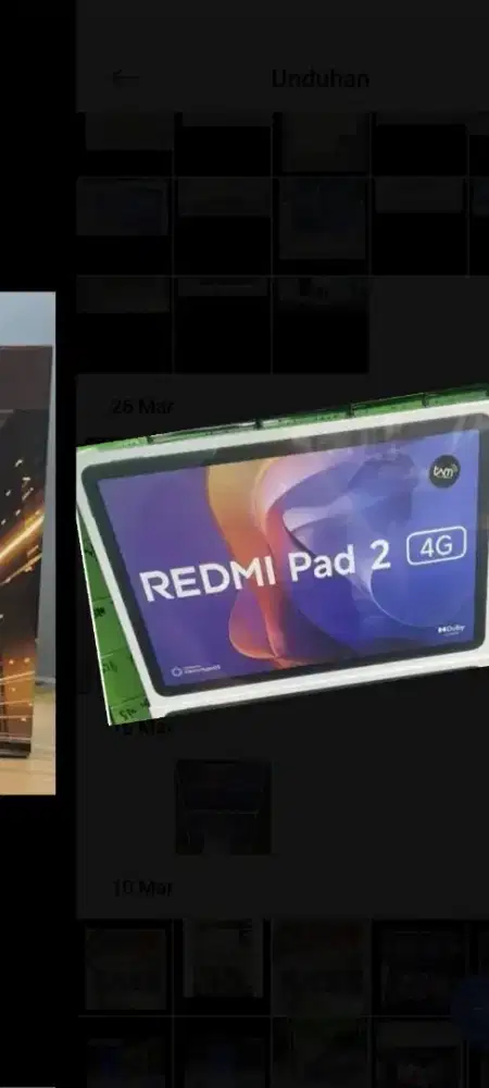 Tablet Xiaomi redmi pad 2 4G 6/128 SIM card sinyal 4G LTE