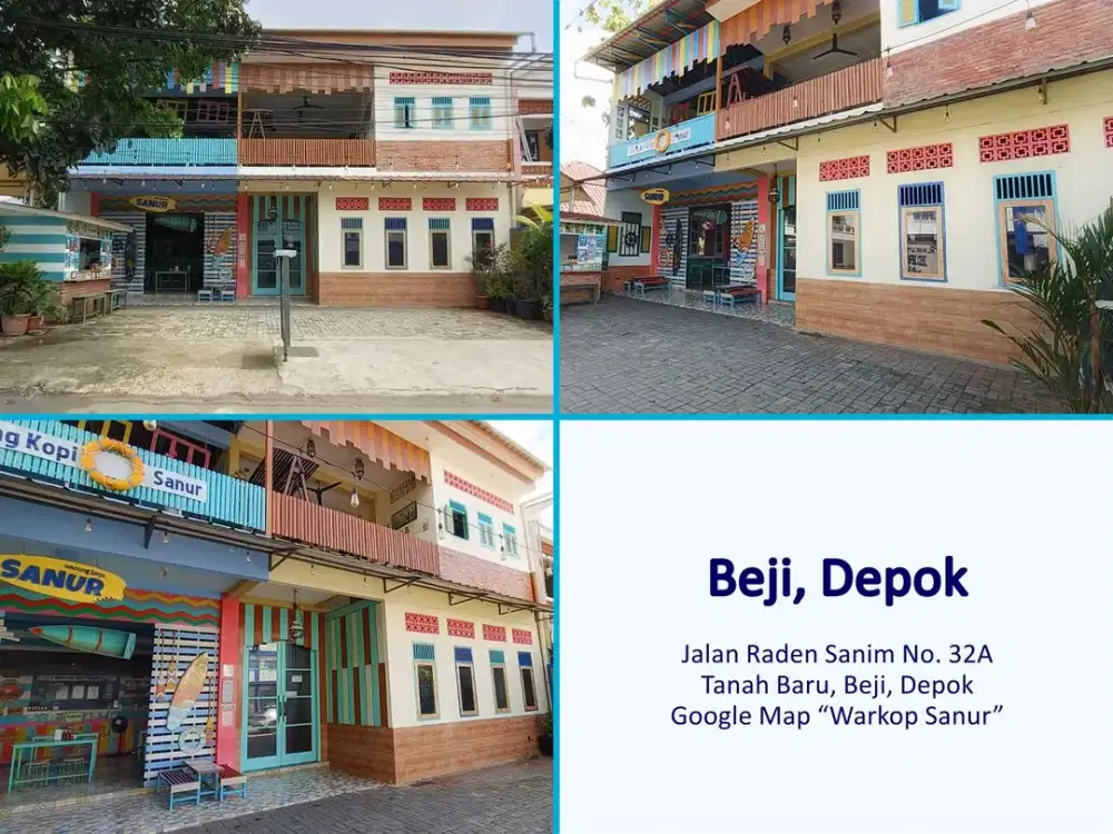 Dijual Ruko 2 Lantai Di Lokasi Komersial & Jalan Ramai, Tanah Baru, Beji, Depok