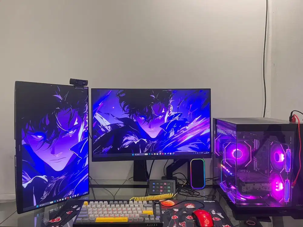 PC GAMING RTX 3070 i5 12400F RAM 32GB SSD 1TB + 2 MONITOR MURAH