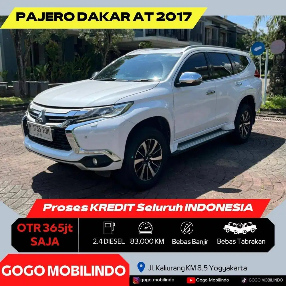 Mitsubishi Pajero Dakar Matic 2017 SUNROOF DP Minim Fortuner