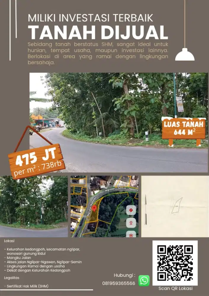 Tanah Dijual Di Gunung Kidul