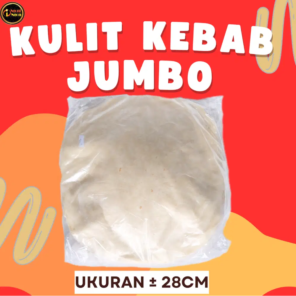 kulit kebab premium ukuran jumbo 28cm