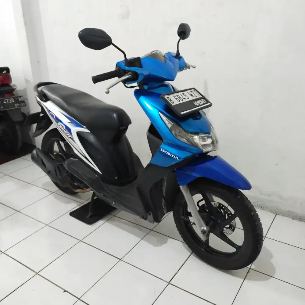 Honda Beat Karbu 2012 Orisinil Mesin Aluss Lengkap Bagus