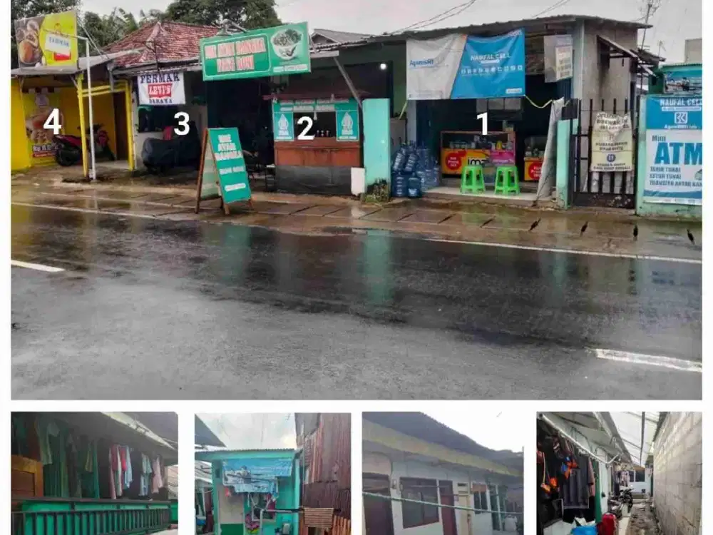 dijual tanah 517 m bonus 4 ruko dan 9 kontrakan di pondok kopi Jakarta Timur